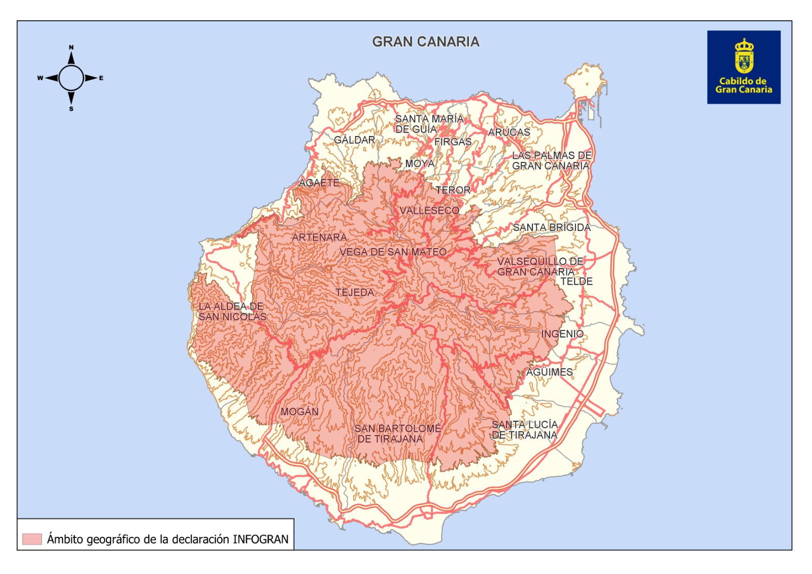 alerta por riesgo de incendios forestales en Gran Canaria