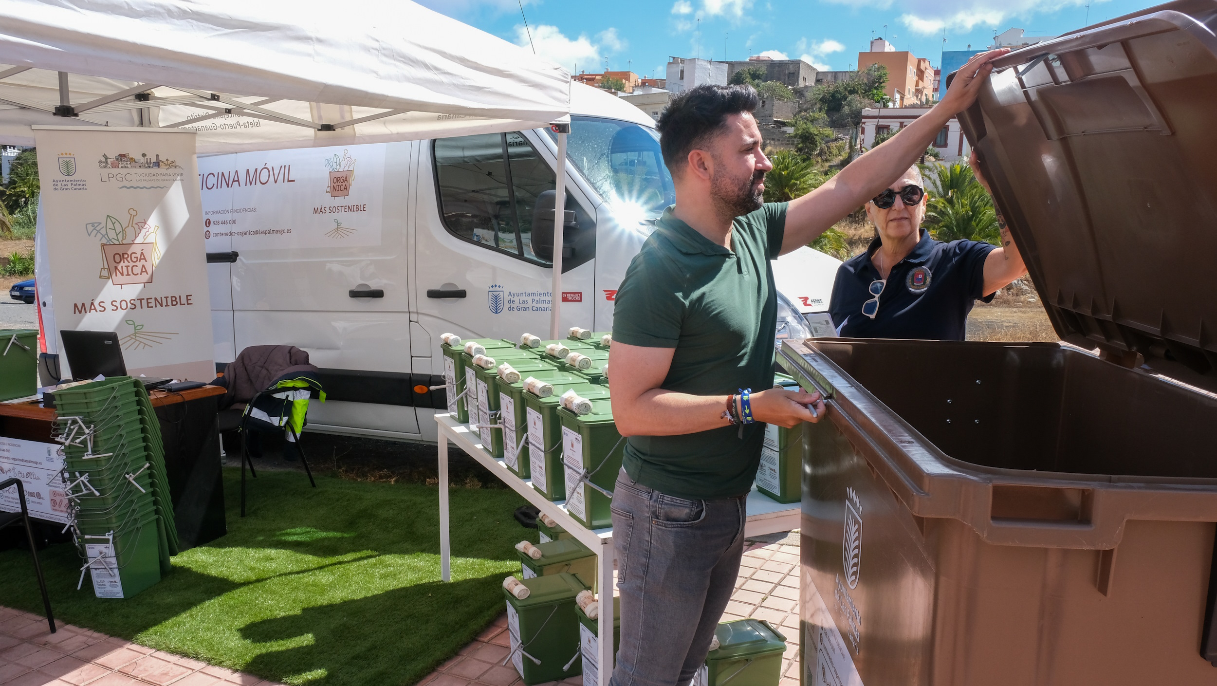 Contenedor para residuos orgánicos / CanariasNoticias.es 