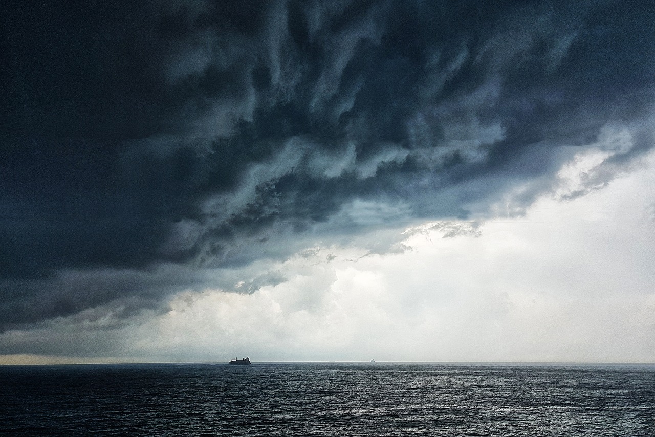 Tormenta en el mar