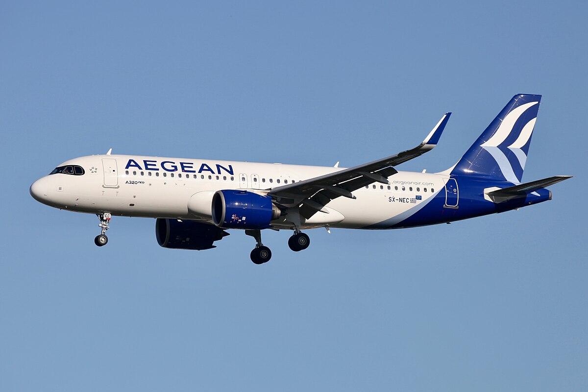 Avión de Aegean Airlines