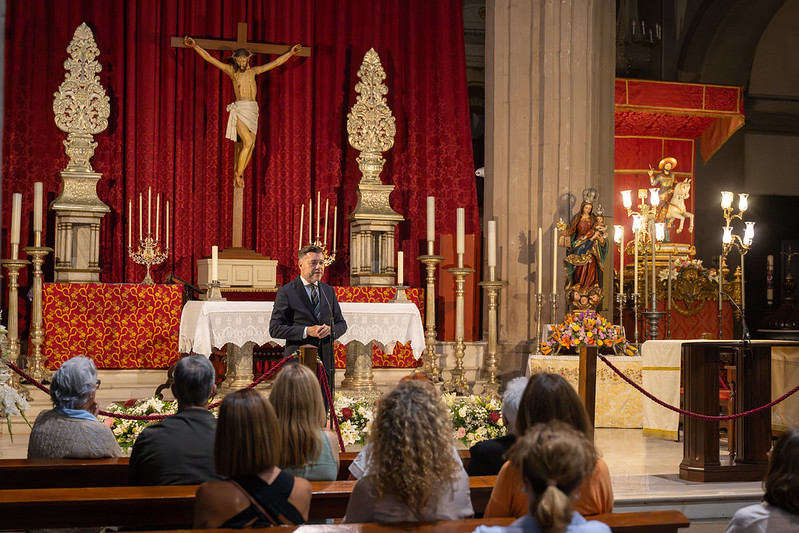 Presentación restauración de la imagen de Santiago de Los Caballeros