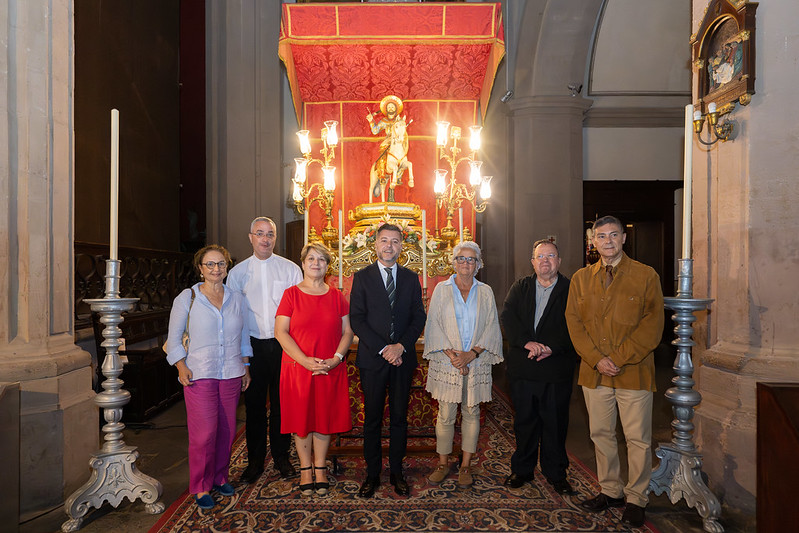 Presentación restauración de la imagen de Santiago de Los Caballeros