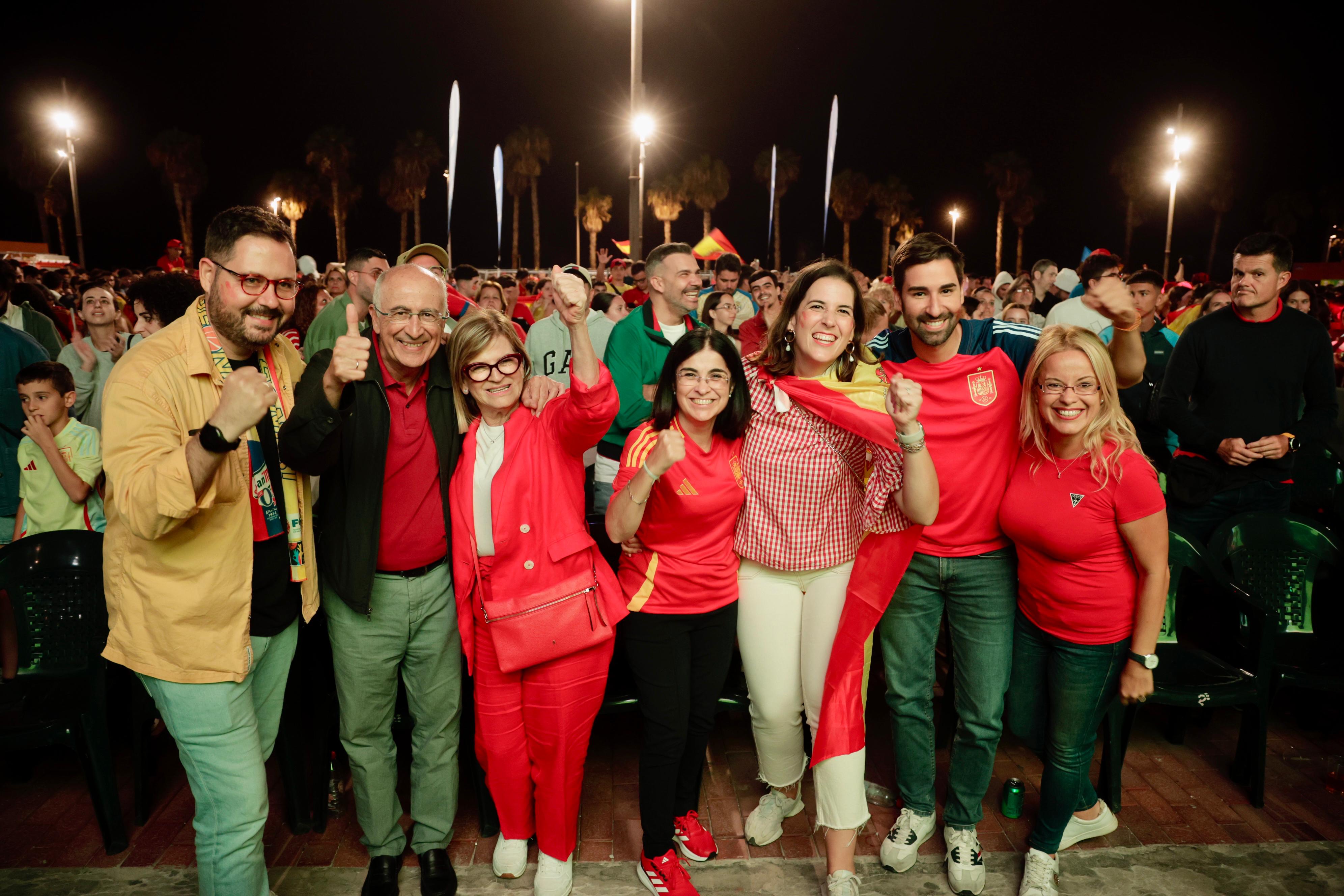 Final de la Eurocopa desde la Plaza de la Música