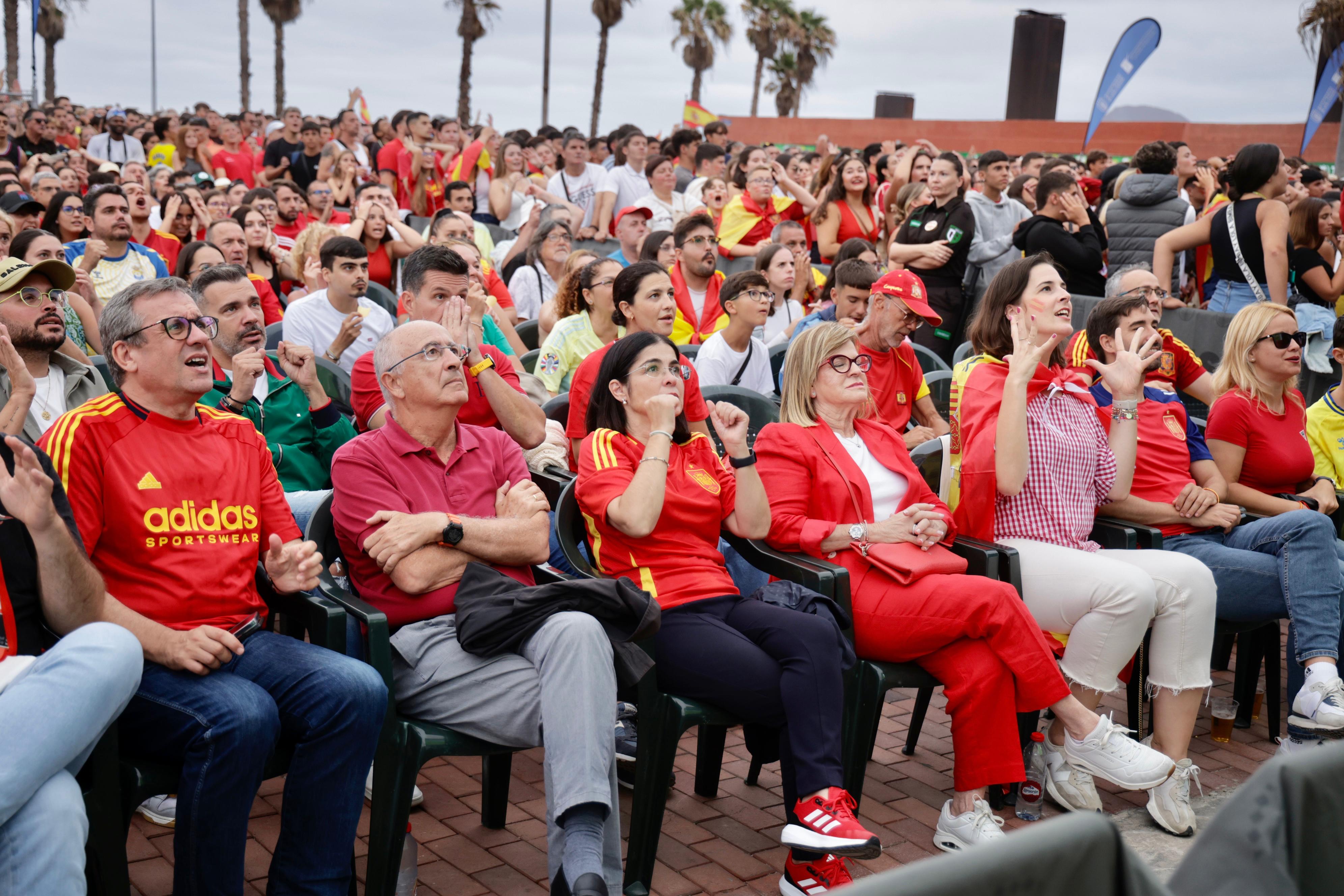 Final de la Eurocopa desde la Plaza de la Música