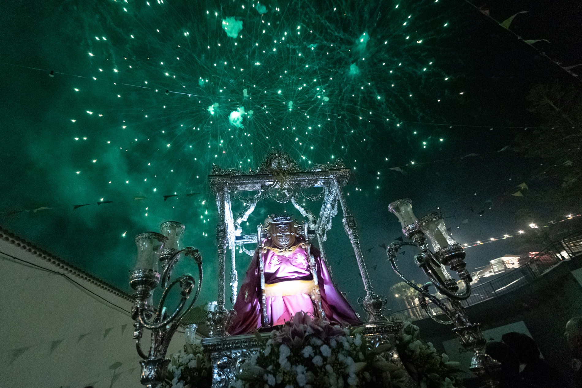 Procesión nocturna de Santa Ana y San Joaquín. Candelaria/ canariasnoticias.es