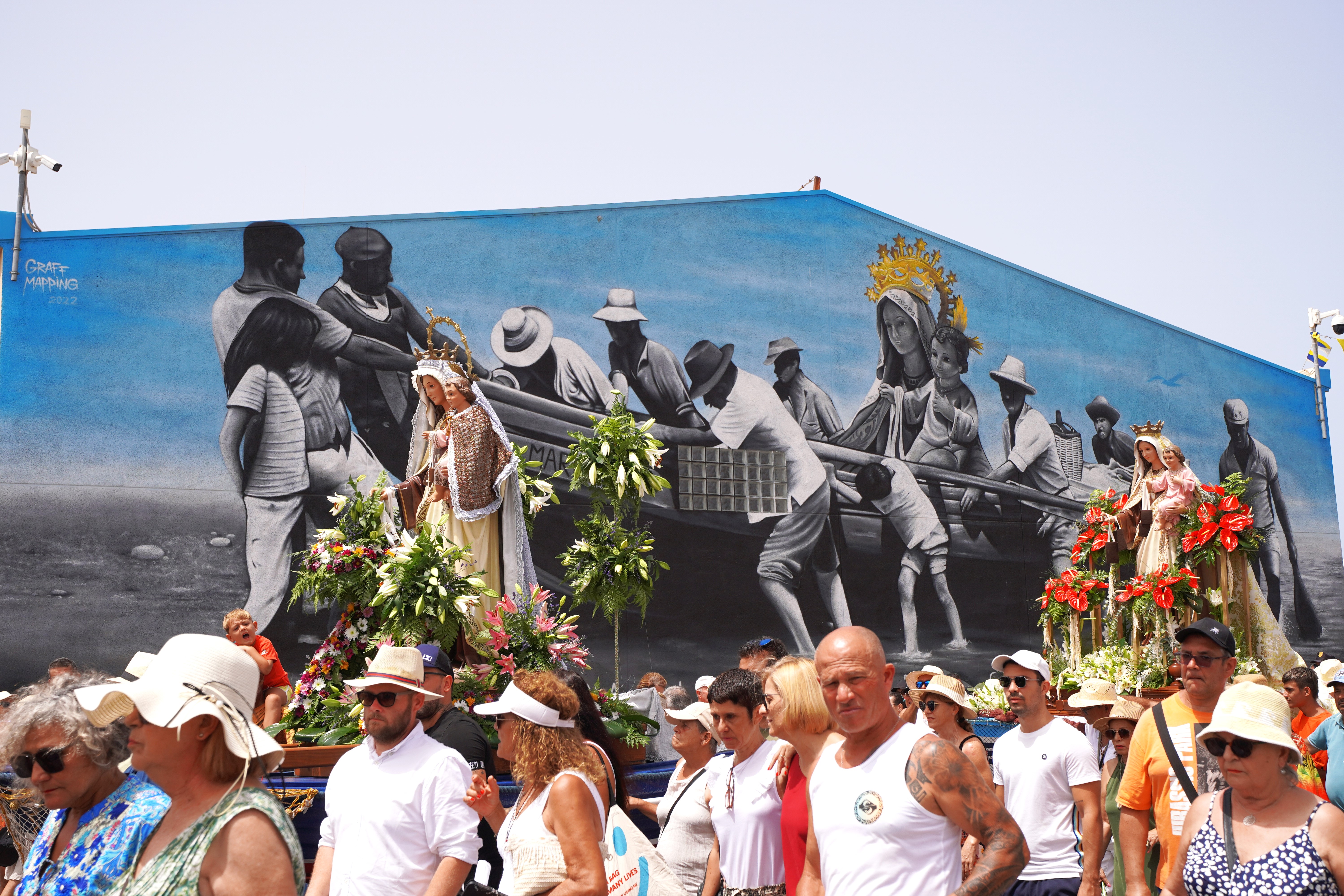 Procesión marítima de  Playa de Mogán/ canariasnoticias.es