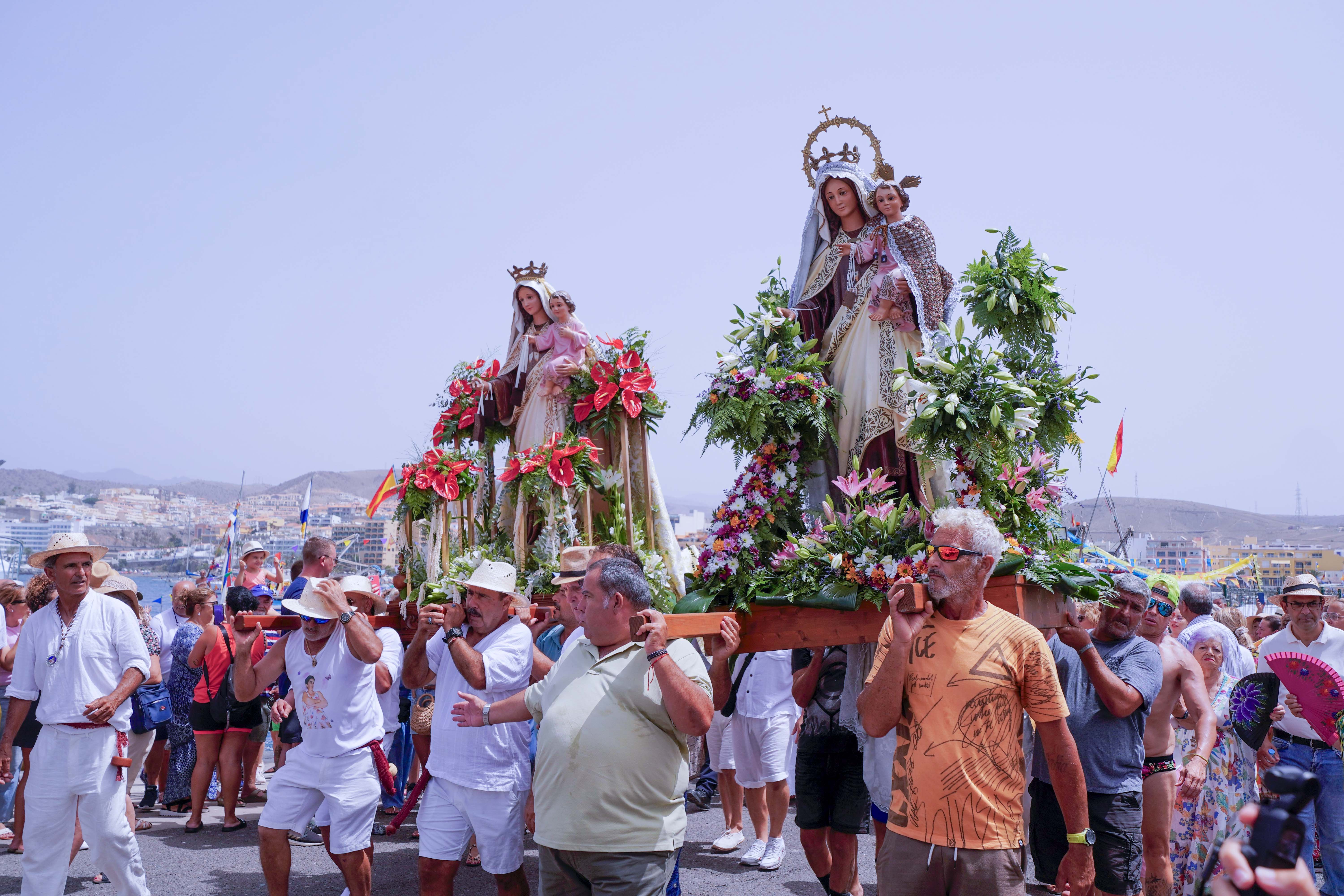 Procesión marítima de  Playa de Mogán/ canariasnoticias.es