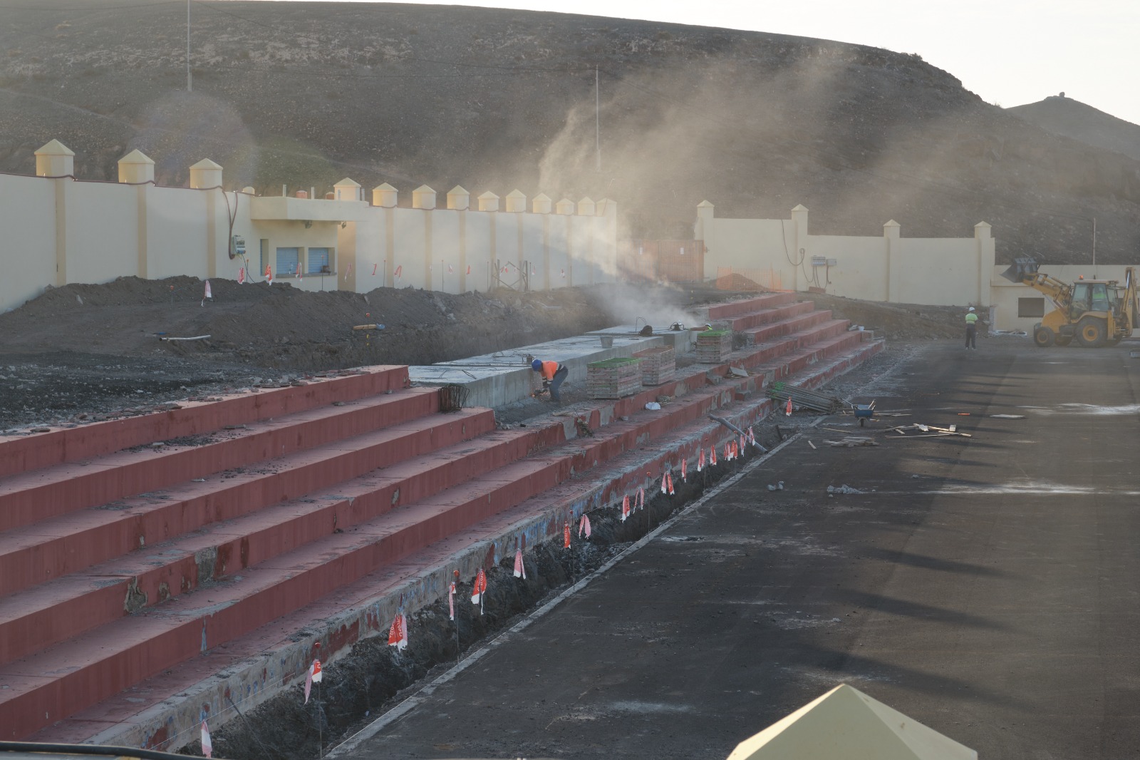 Obras del Campo de fútbol de La Lajita 