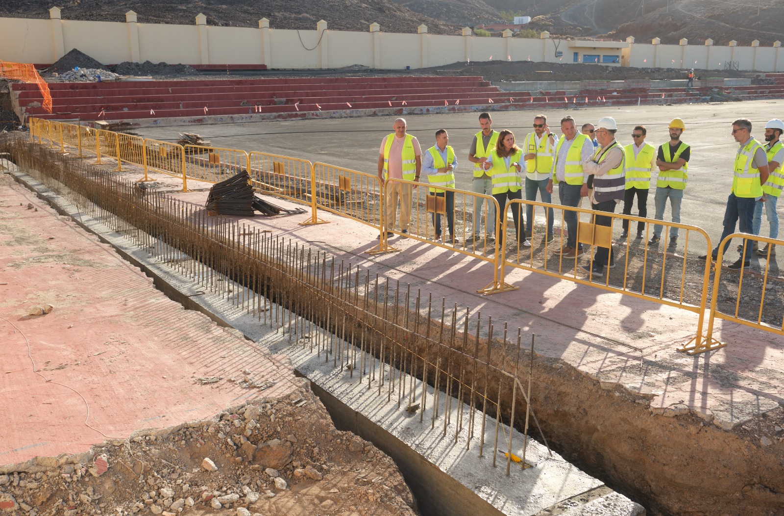 Obras del Campo de fútbol de La Lajita 