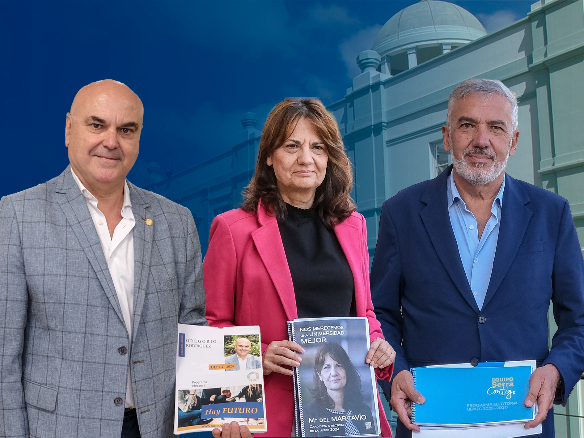 Candidatos a rector de la ULPGC 