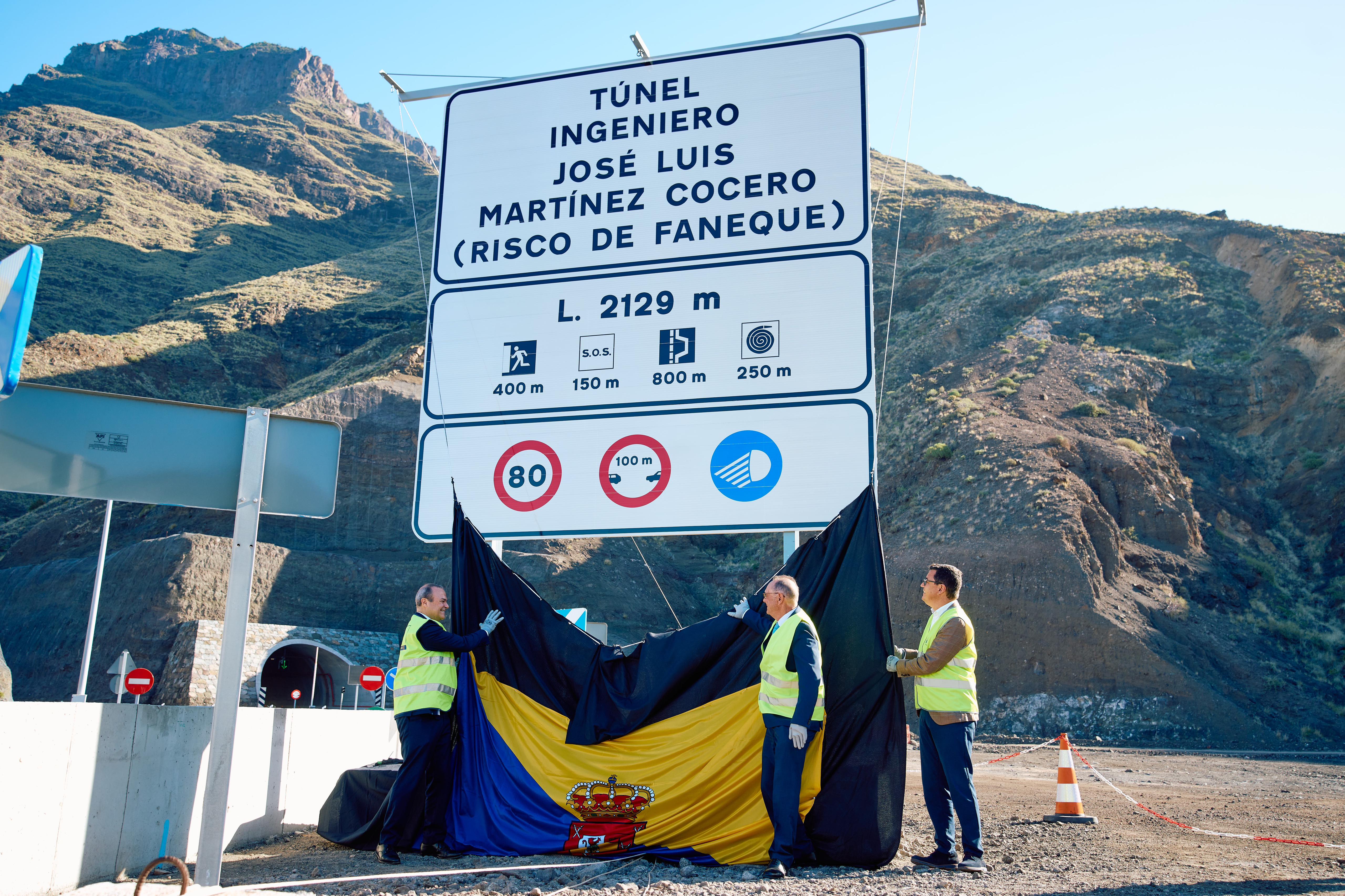 Inauguración del túnel de Faneque 