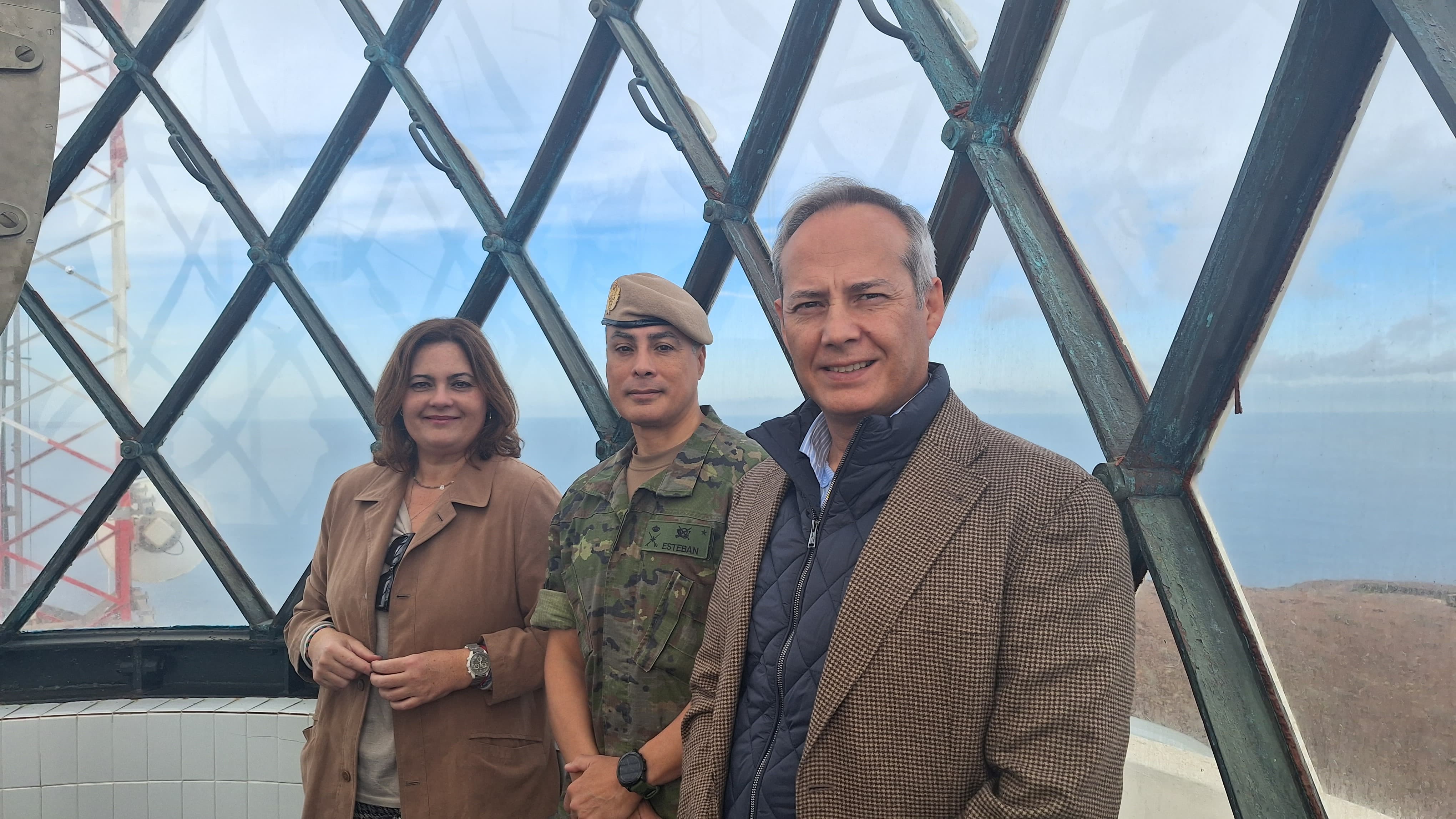 Beatriz Calzada en el Faro de La Isleta