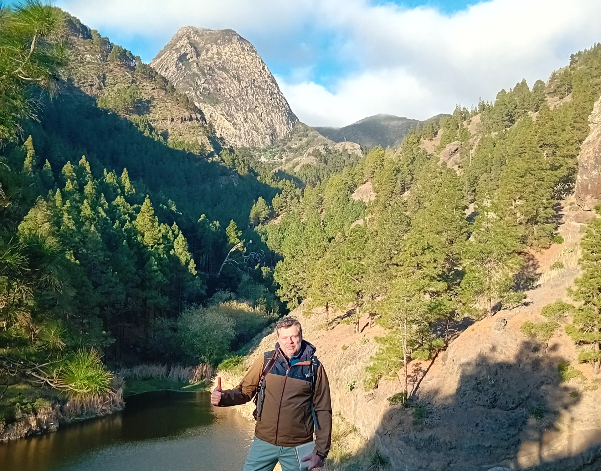 El periodista Sr Philippe Bourget en La Gomera/ canariasnoticias.es