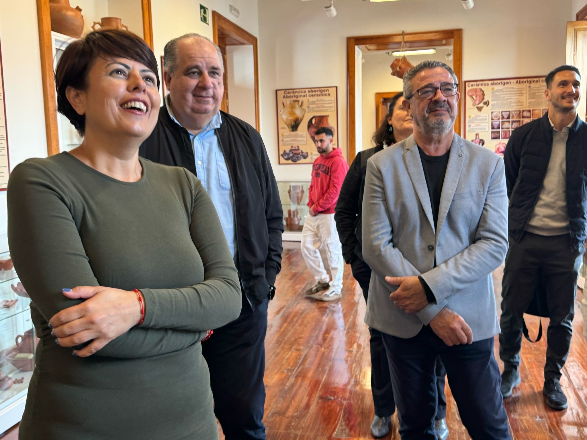 Minerva Alonso visita la Casa Condal 