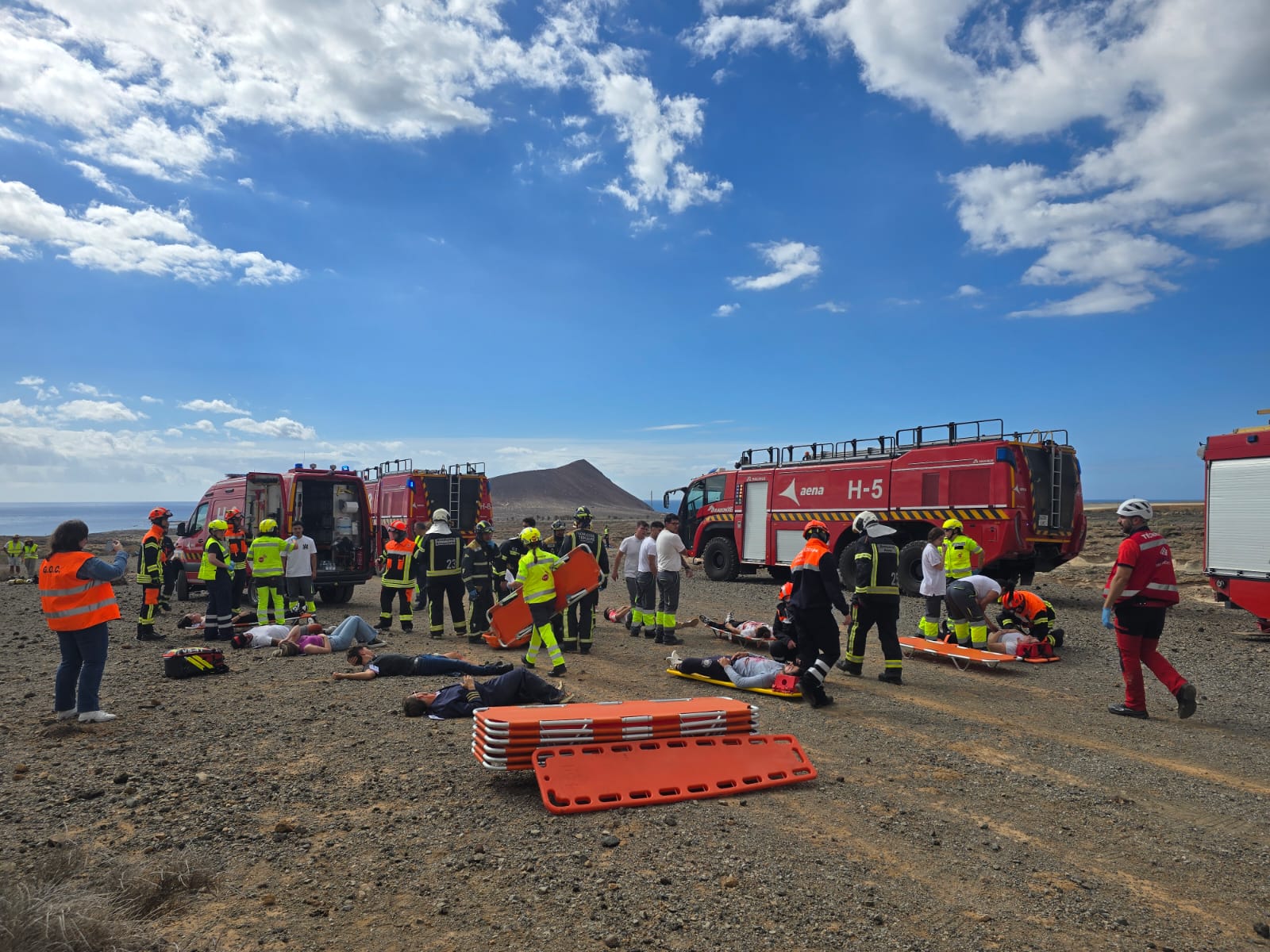 Simulacro de accidente aéreo