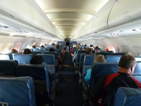 Interior de un avión