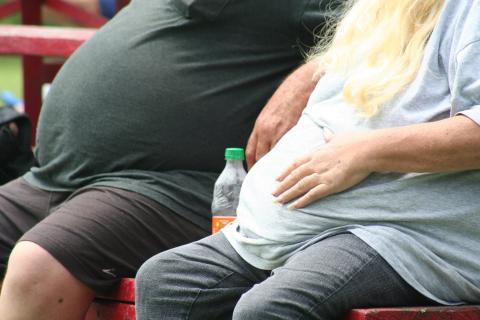 Dos personas obesas