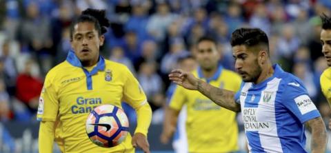 Jugadores de la UD Las Palmas y del Leganés