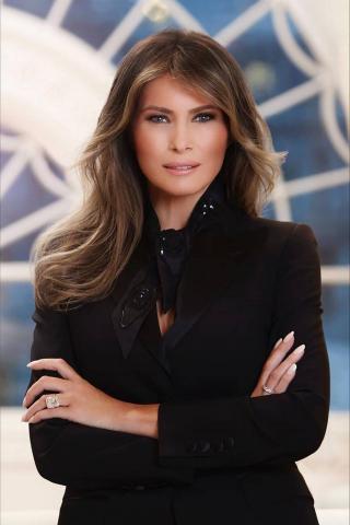 Retrato oficial de Melania Trump