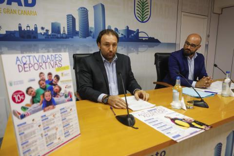 Aridany Romero en la presentación de las actividades de verano en Las Palmas de Gran Canaria