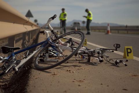 Accidente de un ciclista