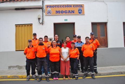 La Alcaldesa de Mogán, Onalia Bueno con Pretección Civil