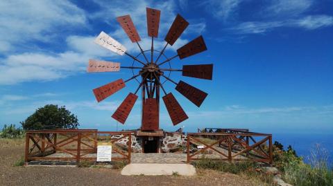 Rueda de molino del museo del Gofio de Garafía