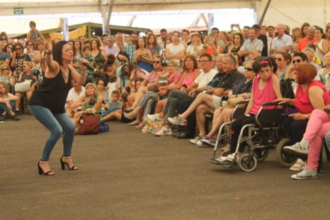 Olga Cerpa y Mestisay en la Feria Insular de Artesanía