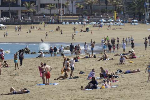 Playa de Las Canteras en Las Palmas de Gran Canaria