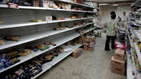 Desabastecimiento en supermercado Venezuela