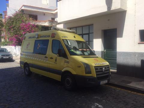 Ambulancia del SUC en La Palma