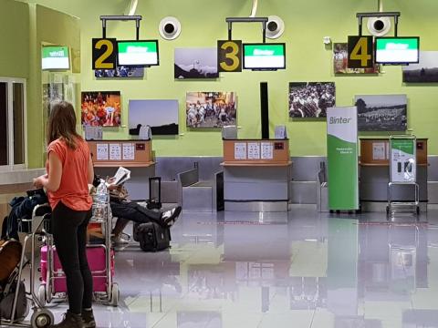 Exposición en el Aeropuerto de El Hierro