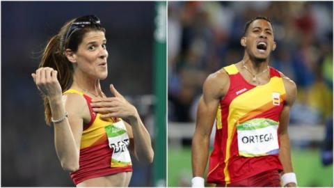 Ruth Beitia y Orlando Ortega