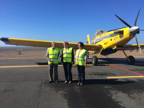 Presentación del avión para incendios forestales