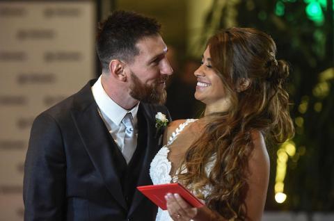 Lionel Messi y Antonela Roccuzzo