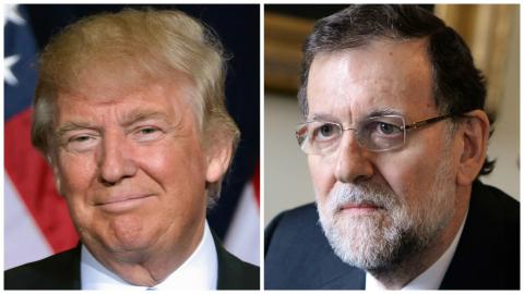 Donald Trump y Mariano Rajoy