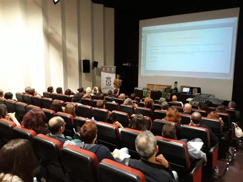 Salón de actos donde tuvo lugar la charla de nutrición