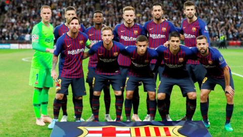 jugadores del FC Barcelona