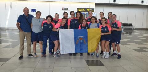 Jugadoras del Preconte en Bilbao