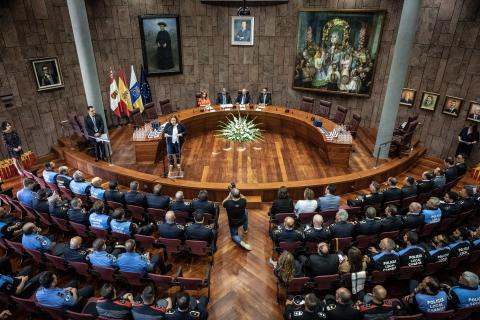 acto solemne de celebración del Día de la Policía Canaria