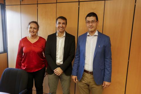 Mercedes Cejudo, Manuel Ángel Castellano y Mario Regidor