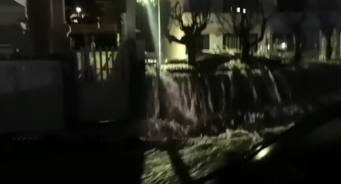 Inundación en Las Burras. San Agustín. Gran Canaria