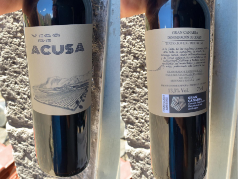 Vino Vega de Acusa. Gran Canaria