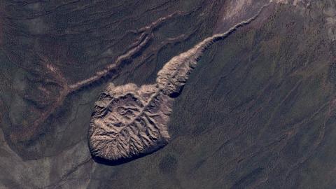 El cráter de Batagaika, República de Sajá, Rusia