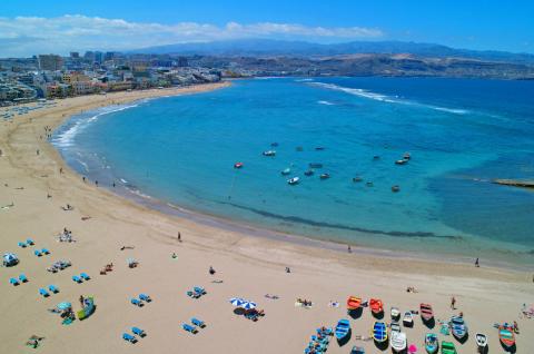 Playa de Las Canteras. Las Palmas de Gran Canaria