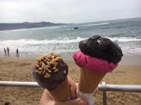 Helados. Playa de Las Canteras. Gran Canaria