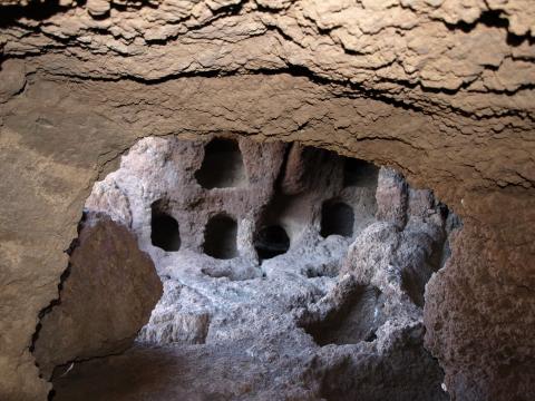 Granero colectivo de los aborígenes en Temisas. Gran Canaria