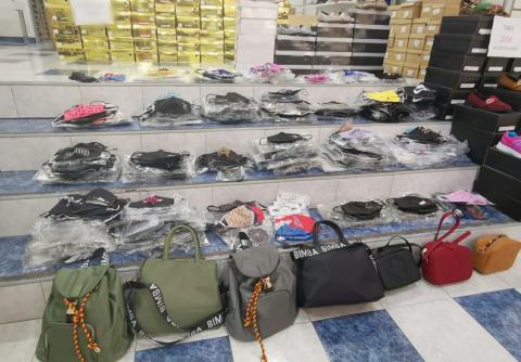 Mascarillas falsas decomisadas por la Policía Local de Santa Cruz de Tenerife