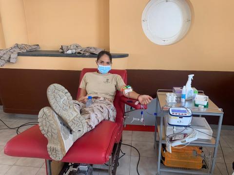 Donante de sangre en la Base Naval de Las Palmas de Gran Canaria Donante de sangre en la Base Naval de Las Palmas de Gran Canaria