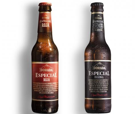 Botellas de cervezas Doradas